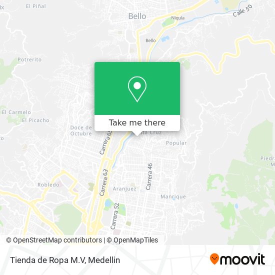 Mapa de Tienda de Ropa M.V