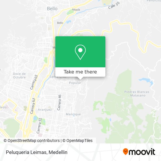 Mapa de Peluqueria Leimas