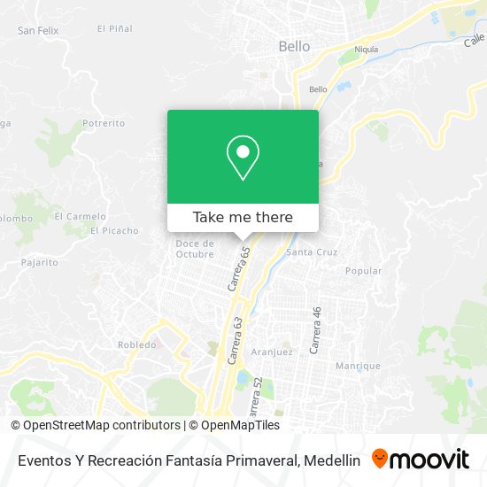 Mapa de Eventos Y Recreación Fantasía Primaveral