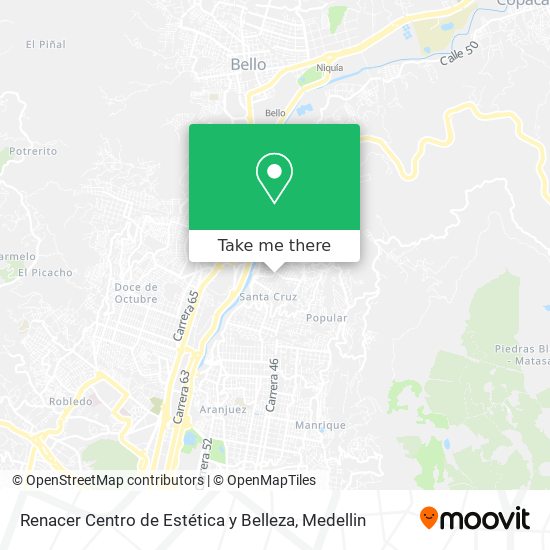 Mapa de Renacer Centro de Estética y Belleza