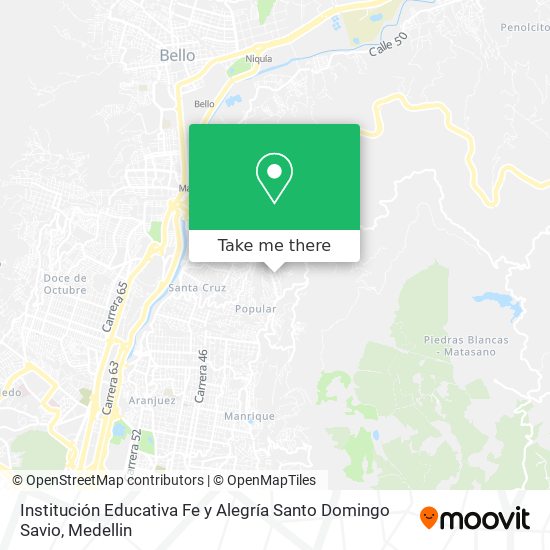 Institución Educativa Fe y Alegría Santo Domingo Savio map