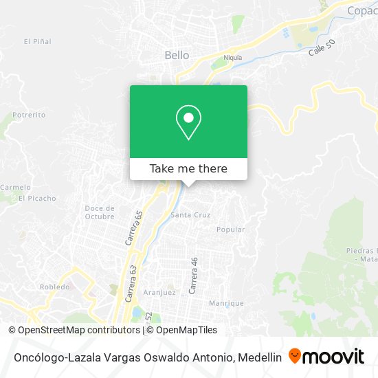 Oncólogo-Lazala Vargas Oswaldo Antonio map