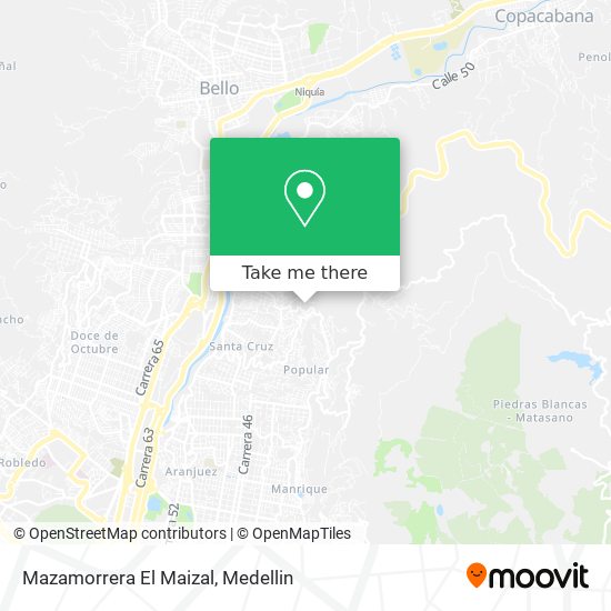 Mapa de Mazamorrera El Maizal