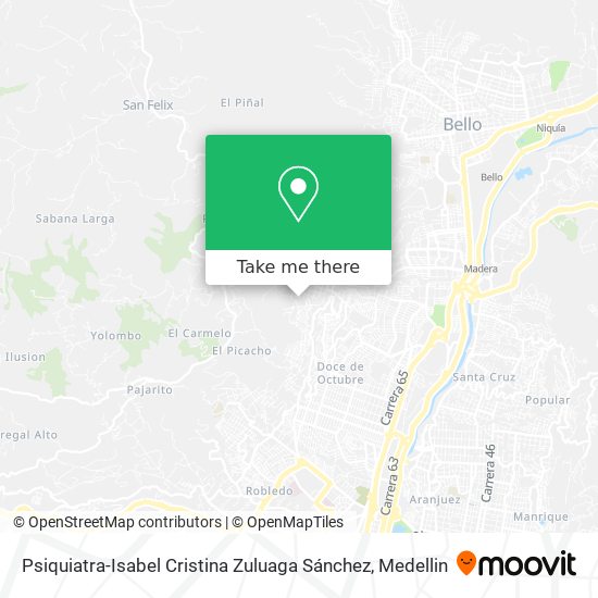 Psiquiatra-Isabel Cristina Zuluaga Sánchez map