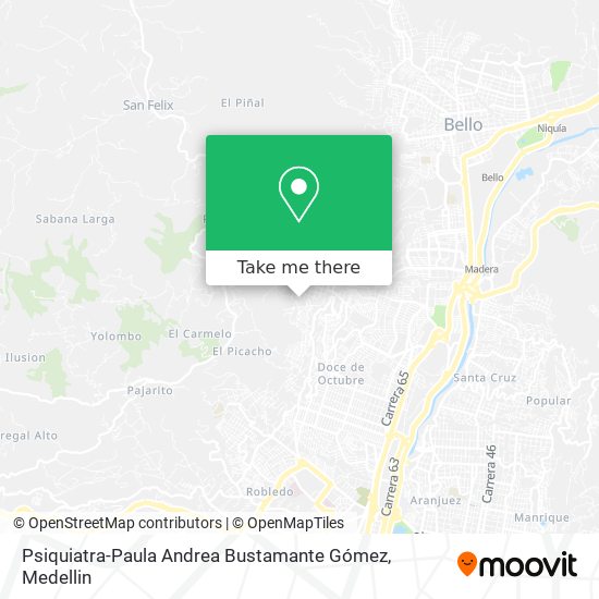 Psiquiatra-Paula Andrea Bustamante Gómez map