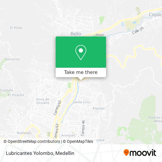 Lubricantes Yolombo map