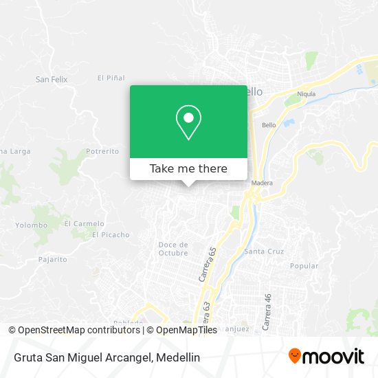Gruta San Miguel Arcangel map