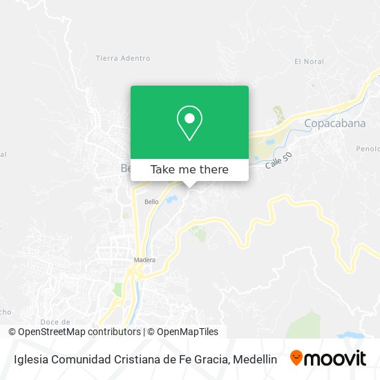 Mapa de Iglesia Comunidad Cristiana de Fe Gracia