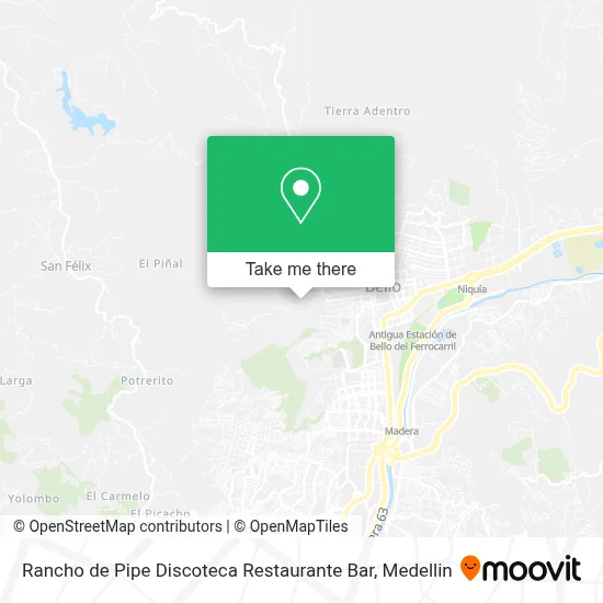 Rancho de Pipe Discoteca Restaurante Bar map