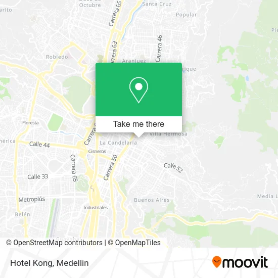 Hotel Kong map
