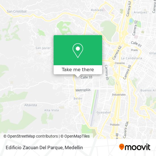 Mapa de Edificio Zacuan Del Parque
