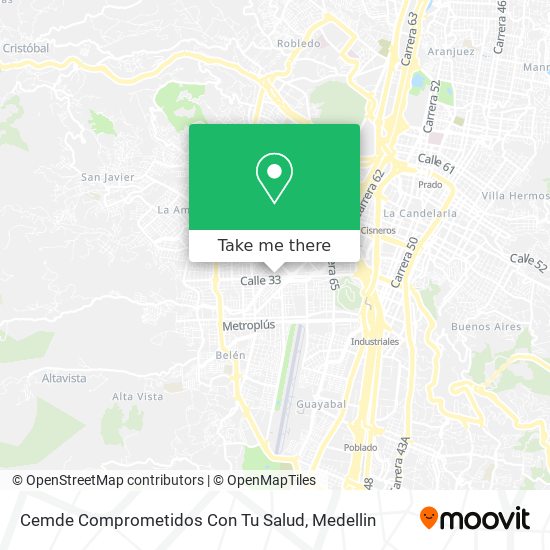 Mapa de Cemde Comprometidos Con Tu Salud