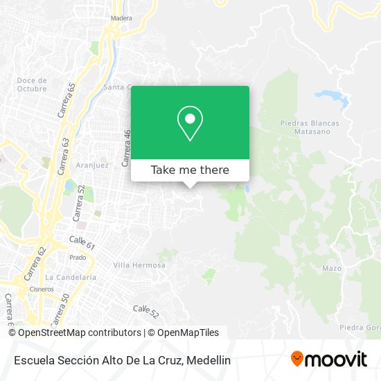 Mapa de Escuela Sección Alto De La Cruz