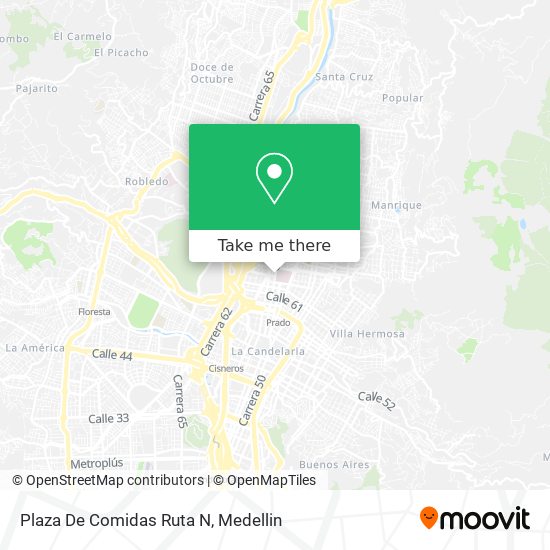 Mapa de Plaza De Comidas Ruta N