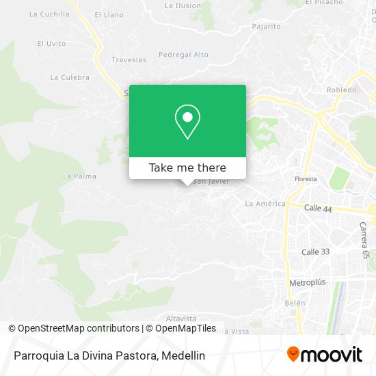 Mapa de Parroquia La Divina Pastora