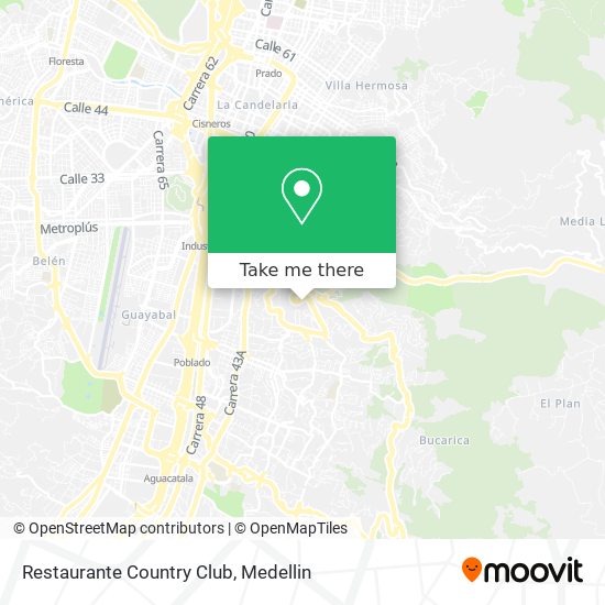 Mapa de Restaurante Country Club