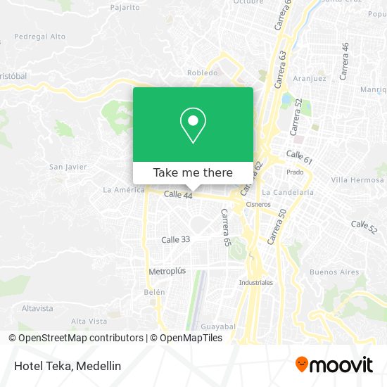 Hotel Teka map