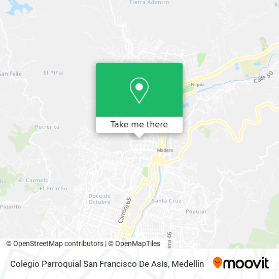 Mapa de Colegio Parroquial San Francisco De Asís