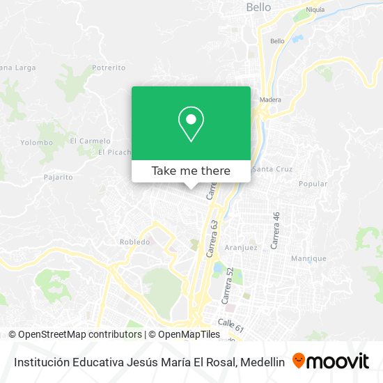 Institución Educativa Jesús María El Rosal map