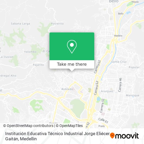 Mapa de Institución Educativa Técnico Industrial Jorge Eliécer Gaitán