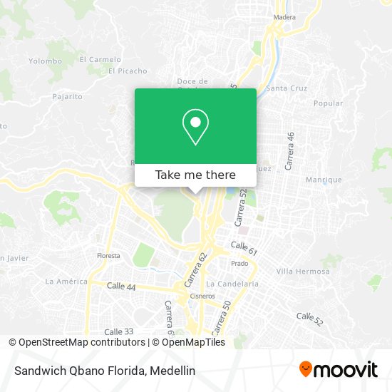 Sandwich Qbano Florida map