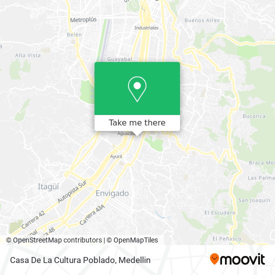 Casa De La Cultura Poblado map