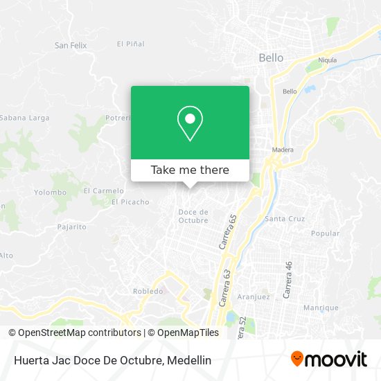 Huerta Jac Doce De Octubre map