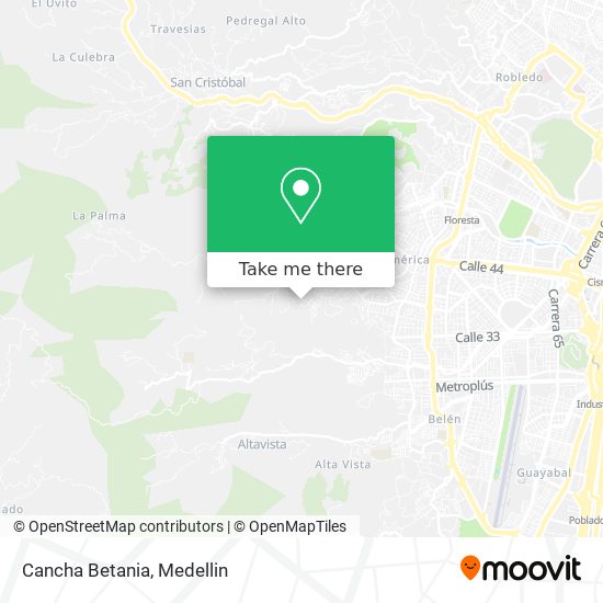 Mapa de Cancha Betania