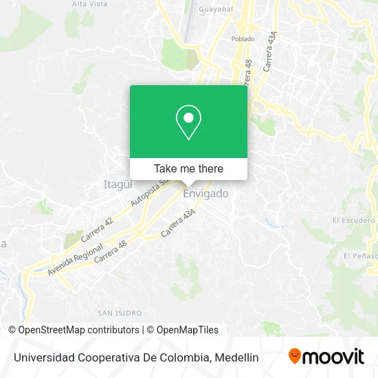 Universidad Cooperativa De Colombia map