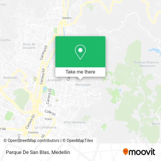 Parque De San Blas map