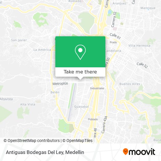 Antiguas Bodegas Del Ley map