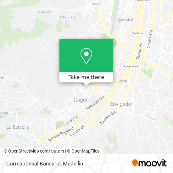 Mapa de Corresponsal Bancarìo