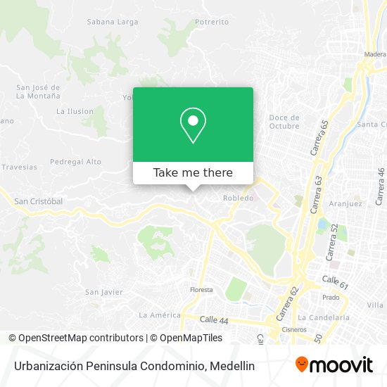 Urbanización Peninsula Condominio map