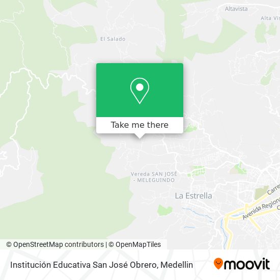 Mapa de Institución Educativa San José Obrero