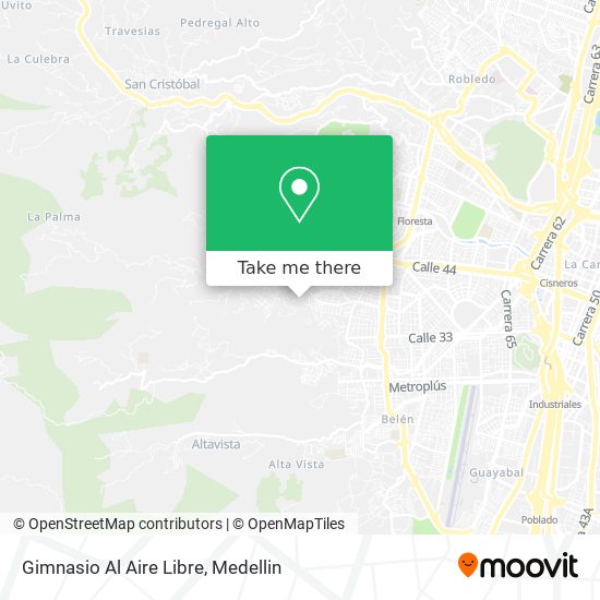 Mapa de Gimnasio Al Aire Libre