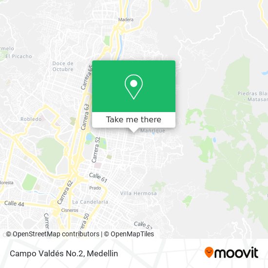 Campo Valdés No.2 map