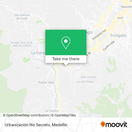 Mapa de Urbanización Río Secreto