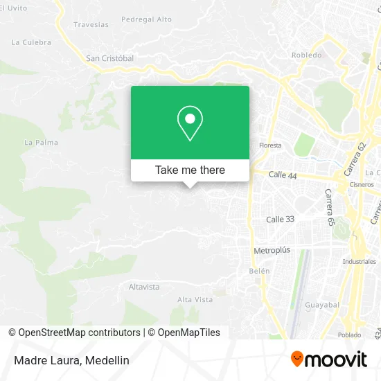 Madre Laura map