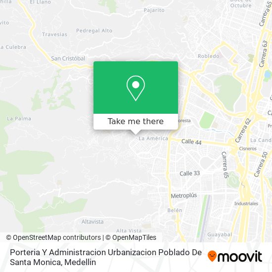 Porteria Y Administracion Urbanizacion Poblado De Santa Monica map
