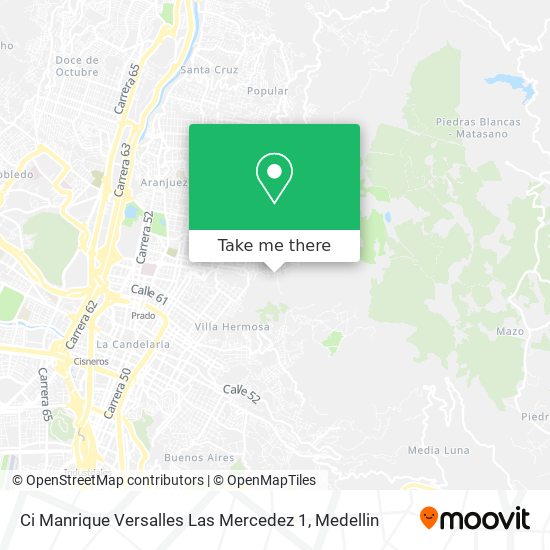 Mapa de Ci Manrique Versalles Las Mercedez 1