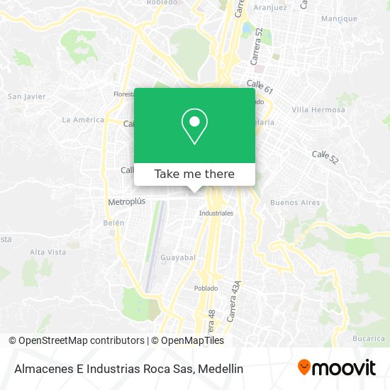 Almacenes E Industrias Roca Sas map