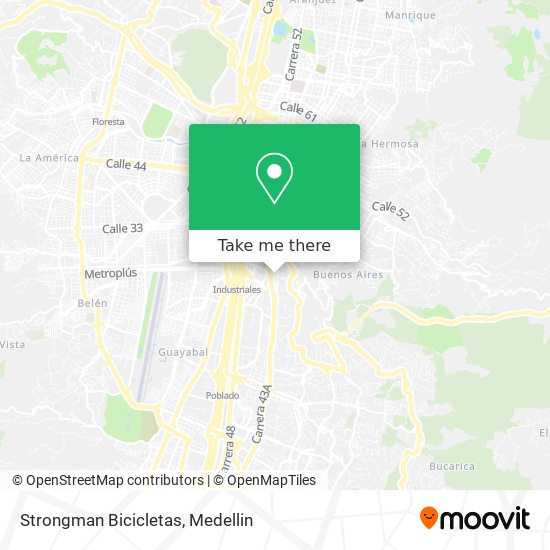 Mapa de Strongman Bicicletas