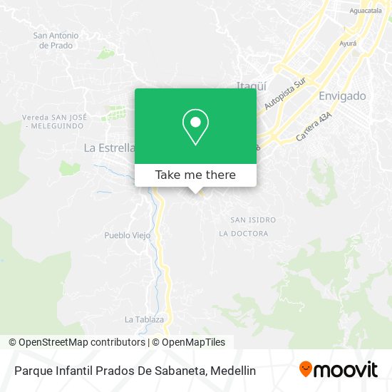 Parque Infantil Prados De Sabaneta map