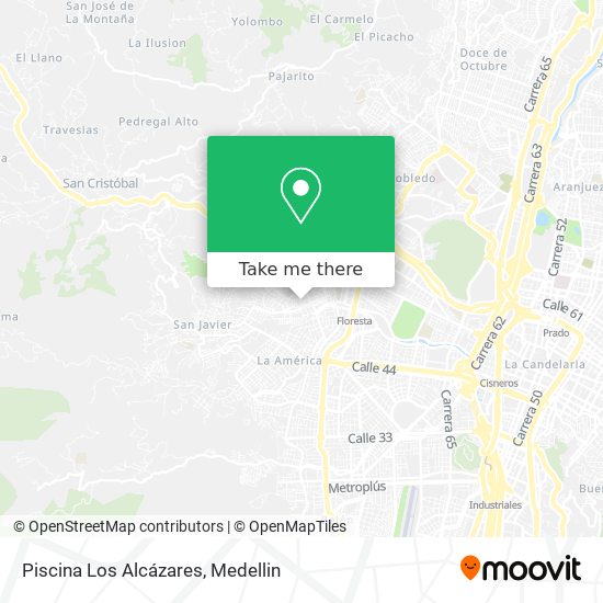Piscina Los Alcázares map