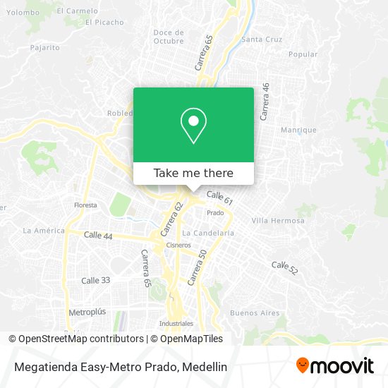 Megatienda Easy-Metro Prado map