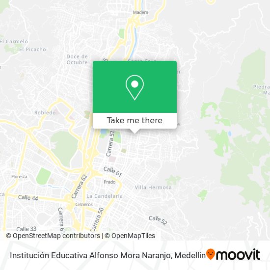 Institución Educativa Alfonso Mora Naranjo map