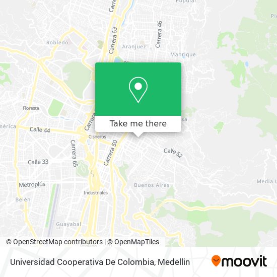 Universidad Cooperativa De Colombia map