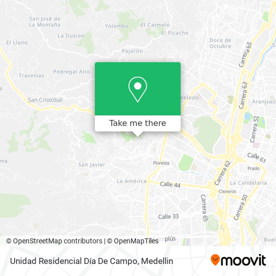 Unidad Residencial Día De Campo map