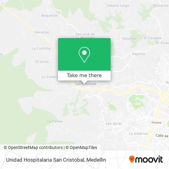 Unidad Hospitalaria San Cristóbal map