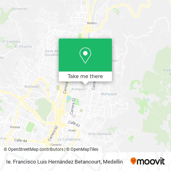 Mapa de Ie. Francisco Luis Hernández Betancourt